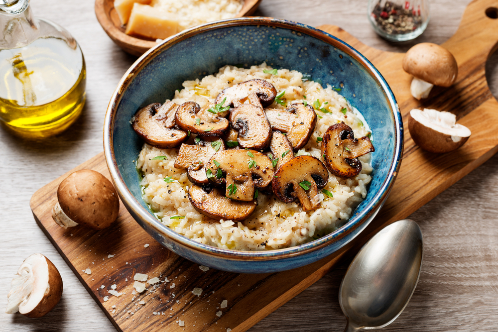 Risotto au Safran de Guérande et Champignons Sauvages